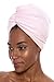 Texere Women's Viscose from Bamboo and Cotton Terry Hair Towel - Lightweight, Absorbent Fast Drying Hair Wrap for Anti Frizz and Anti Breakage (Tya, Barely Pink, U)