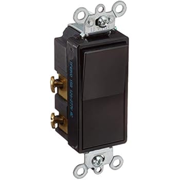 Leviton 5604-2E 15 Amp, 120/277 Volt, Decora Rocker 4-Way AC Quiet Switch, Residential Grade, Grounding, Black