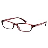 EyeBuyExpress Shield Burgundy Reading Glasses Magnification Strength 4.25