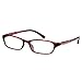 EyeBuyExpress Shield Burgundy Reading Glasses Magnification Strength 4.25