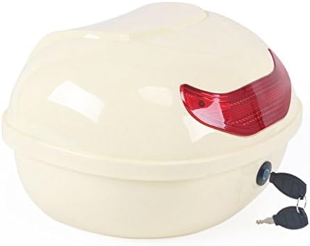 リアボックス バイク用ボックス 頑丈 厚み 白 カラフル システム 着脱可能式 撥水加工 塗装 カッコイイ 防振テープ 汎用性 耐磨耗 小型オートバイ スクーター 原付バイク 買い物 通勤 通学 全19色 おまけ豊富 Tarunniketanpublicschool Com