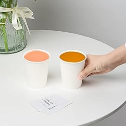 RACETOP [1000 pack] 8 oz Paper Coffee Cups