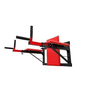 QLS Dip Station barren standaard optrek-dipstation buikspiertrainer wandmontage zider