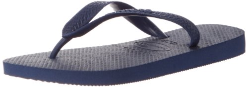 Havaianas Women's Slim Organic Sandal Silver Flip Flop, Navy Blue, 35 BR (6 M US)