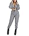 Womens 2 Pieces Outfits Jumpsuits Fully Reflective Jacket Long Pants Jumpsuits Set Club Wear XL
