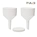 ULAB Scientific Two-Piece Buchner Funnel Set, 2pcs of Buchner funnels, Dia. 130mm, Plastic Material, 1 Box Qualitative Filter Paper, Dia.125mm, Medium Speed, UGF1008