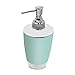 Bathroom Accessories Sets Complete, Update 6 Pieces Luxury Bathroom Ensemble Set Collection with Lotion Dispenser Toothbrush Holder Bathroom Tumblers Soap Dish Trash Can Toilet Brush (Mint Green 2)
