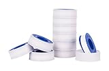 Premium White Pipe Water Sealant Plumbers Thread Tape - 1/2" x 520" - Pack Of 10 Rolls