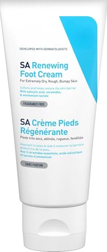 C?ra?e SA Renewing Foot Cream for Dry Rough Skin with Salicylic Acid, 3 Fl Oz