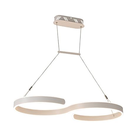 Zwl Led Chandelier Warm Light Ring Simple Study Office