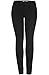 2LUV Women's Classic Stretchy 5 Pocket Skinny Color Jeans Black 9