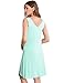 GYS Women's Sleepwear Solid color Sleeveless Nightshirt (L(8-10), Green)