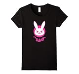 Women's Overwatch D.VA Bunny Spray Tee Shirt Medium Black