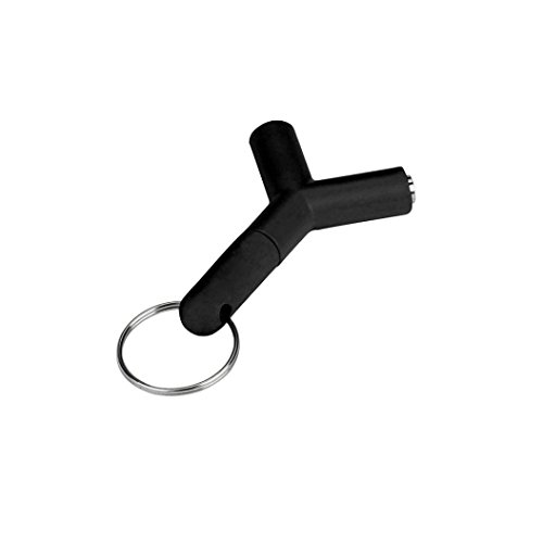 Livoty Audio Splitter Y Jack Male to 2 Female M/F 3.5mm Stereo Earphone (Black)