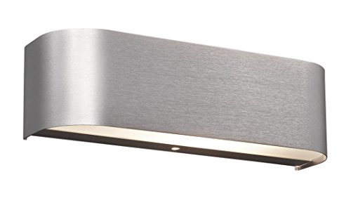 Trio Leuchten LED-Wandleuchte in Aluminium gebürstet, Glas weiß satiniert 220810205