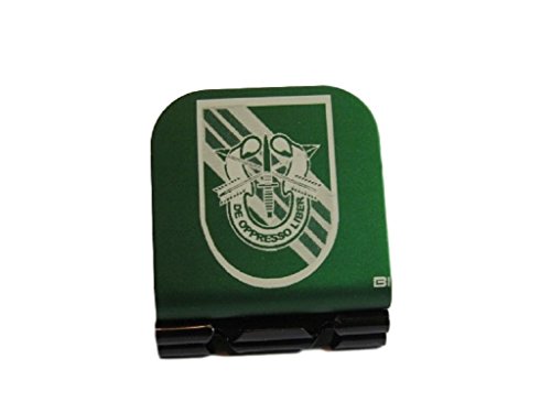 5th Special Forces Group Vietnam Crest With Flash Laser Etched Hat Clip Green