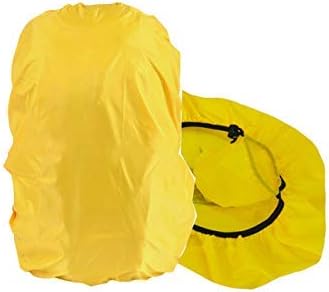 Heirloom Quality Waterproof Rain Cover with Carry Pouch for Backpacks, Laptop Bags, School Bags, Biker's Backpacks - Yellow