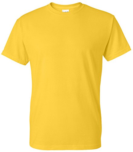 Mens Moisture-Wicking Dry Blend Tee, 2XL Daisy Yellow