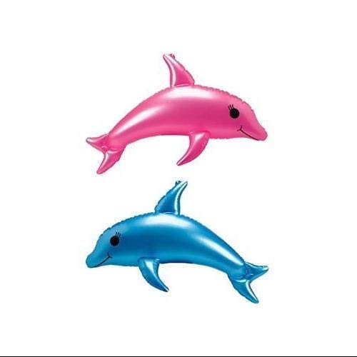 12 PACK INFLATABLE DOLPHINS 24 INCH 6 BLUE AND 6 PINK! Amazon.co