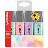 Stabilo Boss Highlighters Pastel Colours - Pack 4