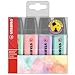 Stabilo Boss Highlighters Pastel Colours - Pack 4