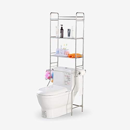 YLGROUP Toilet Rack Stainless Steel Shelf, Three-layer Washing Machine Rack Storage Shelf, Shelves Over The Toilet Storage -013541