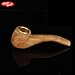 2-Piece Light Oak Wood Pipe 6.8 in Wooden Tobacco Smoking Pipe