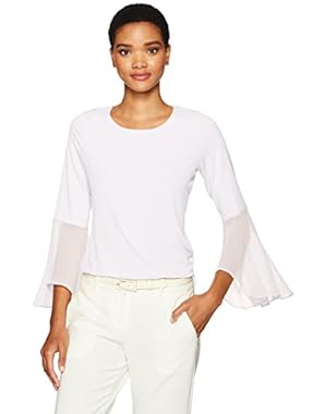Women's Ruffle Flare Sleeve Top