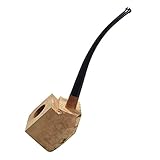 FULUSHOU Tobacco Pipe Mediterranean Briar Wood Block - Semi-Finished Tobacco Pipe -Style 2