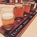 Handmade Deluxe Professional Beer Flight with Chalkboard, 5-Piece