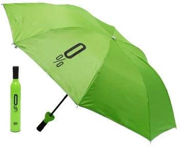 SEAHAVEN Colors Trend Newest Windproof Double Layer Umbrella with Bottle Cover Umbrella for UV Protection & Rain | Outdoor Car Umbrella for Women & Men(Multi Color) (Green)