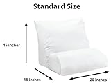 Contour Products, Flip Pillow, Standard Size (20 inch width), Includes White Pillow Cover