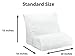 Contour Products, Flip Pillow, Standard Size (20 inch width), Includes White Pillow Cover