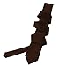 Solid Color Mens Tie - Cocoa Brown