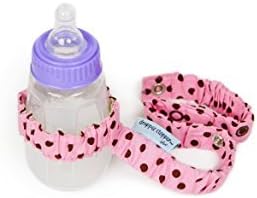 Sister Chic Dropper Stopper Sippy Cup and Tether Toy, Pink Dot by Sister Chic