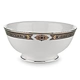 Lenox Vintage Jewel Platinum Banded Bone China Fruit Bowl
