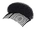 2PCS Black Charming BUMP IT UP Volume Inserts Do Beehive Hair Styler Shaper Insert Tool Hair Comb Bouffant Padding Bun Maker Hair Styling Hair Accessories DIY Hair Beauty Tool for Women Lady Girlthumb 1
