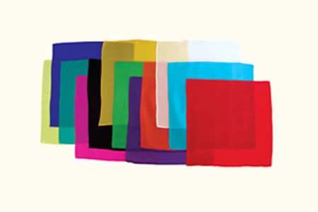 Foulard en soie (30 x 30 cm) Blanc