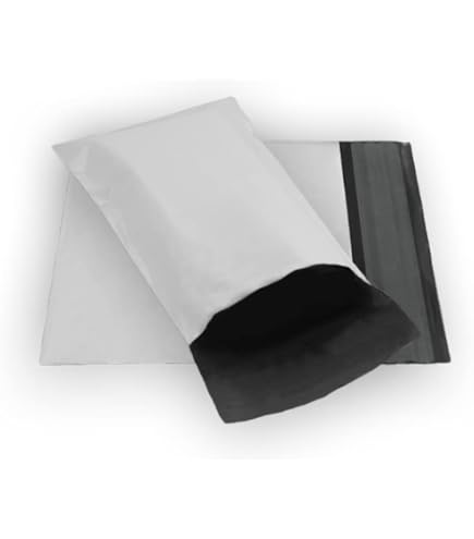 10 STRONG WHITE COLOUR PLASTIC SELF SEAL PACKAGING MAILING BAGS - EXTRA - View #4