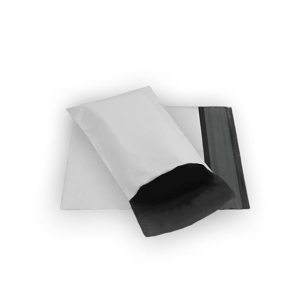 Photo 1 of 100 EcoSwift 4 x 6 White Small Poly Mailer Size #00 Self Sealing Envelopes Plastic Shipping Mailing Bags 4x6 2.35 mil