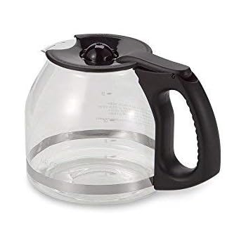 Mr. Coffee 12-Cup Replacement Decanter with Ergonomic Handle in Black