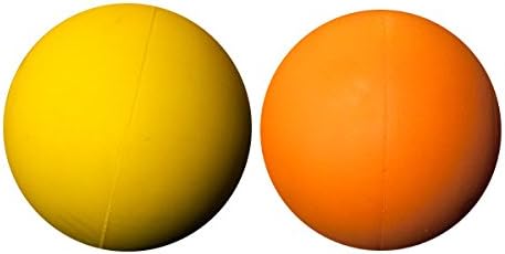 LBS-2 Pack Lacrosse Massage Balls -Yellow Orange