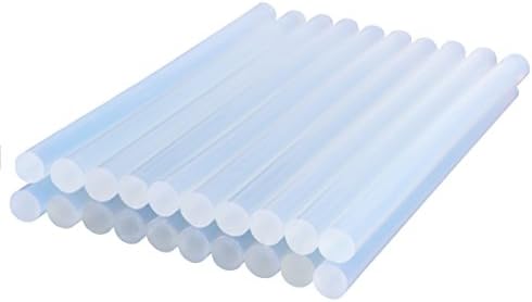 Ahyapiner Sticky Hot Melt Glue Sticks 20 Pack 0.43" Diameter 8" Long Synthetic Resin Adhesive for Hot Glue Gun over 60 Watts