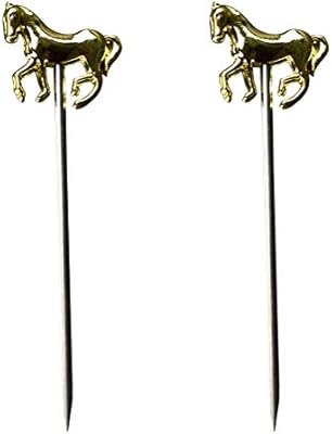 2pcs Stainless Steel Cocktail Sticks Decorative Fruit Picks