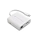 Cable Matters USB C Multiport Adapter (USB C Hub with DisplayPort 8K), 2X USB2.0, Fast Ethernet, and 60W Charging in White Thunderbolt 4 / USB4 / Thunderbolt 3 Port Compatible with MacBook Pro