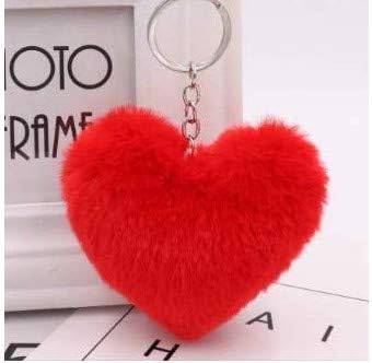 llavero corazon peluche