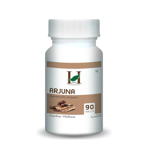 H&C Arjuna Tablets (Terminalia arjuna) - 350mg, 90 Counts | for Healthy Heart (350mg)