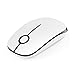 Jelly Comb 2.4G Slim Wireless Mouse with Nano Receiver, Less Noise, Portable Mobile Optical Mice for Notebook, PC, Laptop, Computer, MacBook MS001 (White and Black) primary