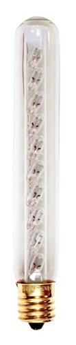 Bulbrite 9T6.5C/N 9-Watt Incandescent T6.5 Tube Exit Light, Intermediate Base, Clear [12 Pack]