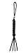 YHAN Paracord Square Weave Knife Lanyard with Skull Alloy Bead-4 Pack (Black) By CandyHan